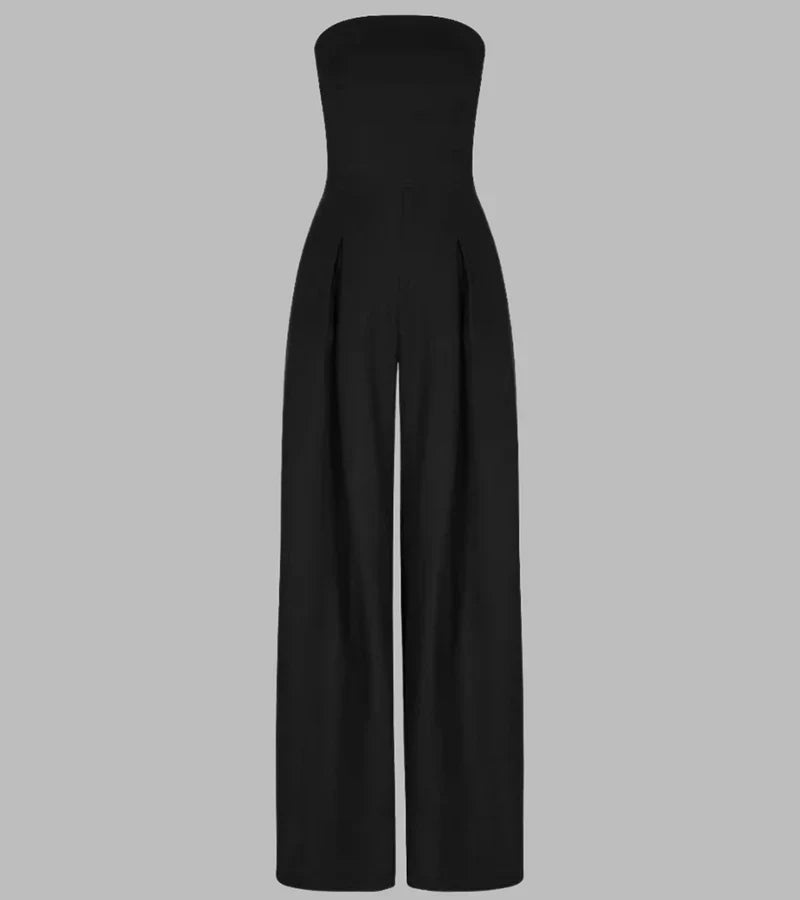 Lucy | Tuta smart casual senza maniche con pantaloni dritti