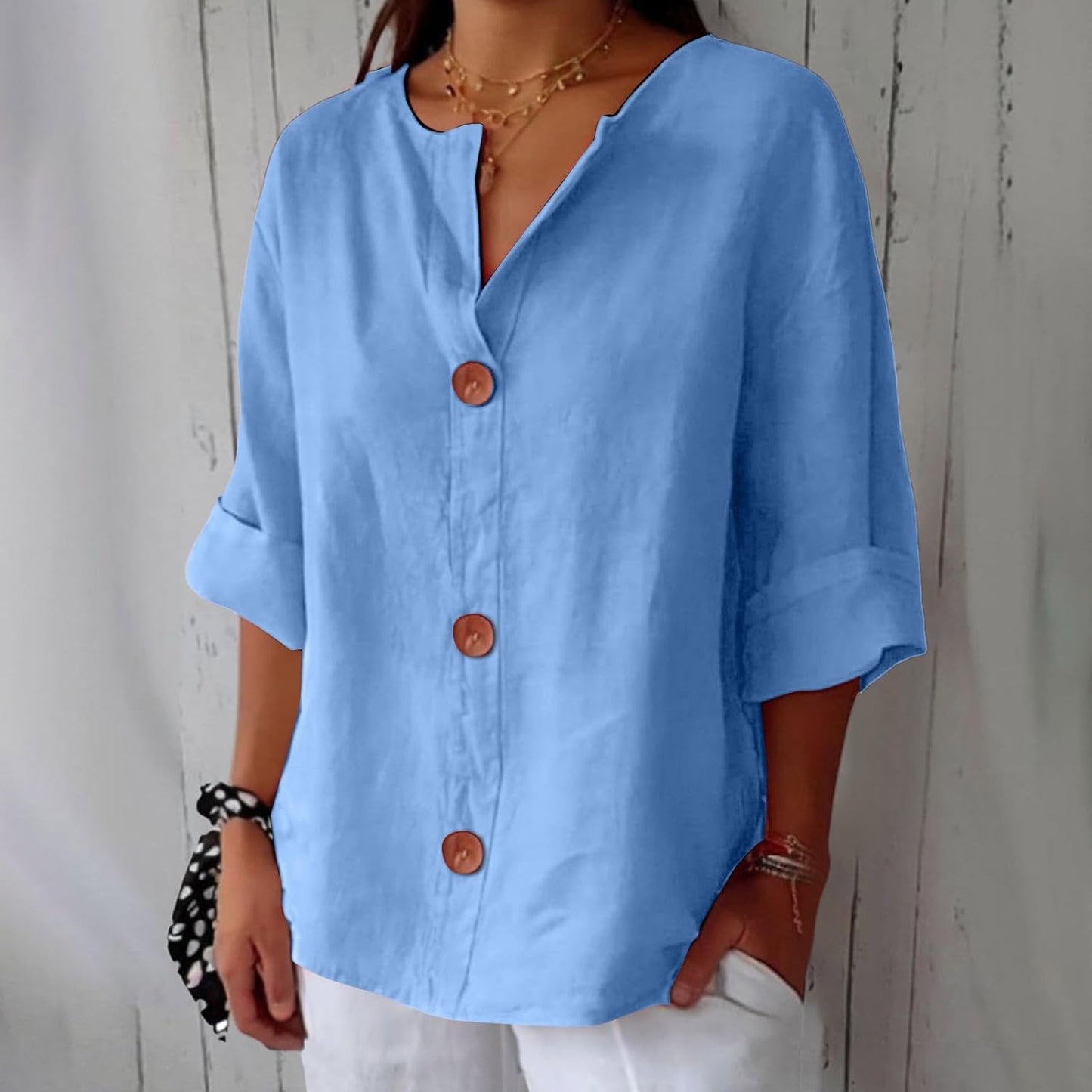 Emma™ | Blusa in Lino