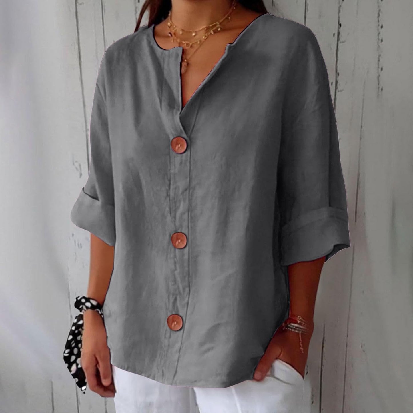 Emma™ | Blusa in Lino