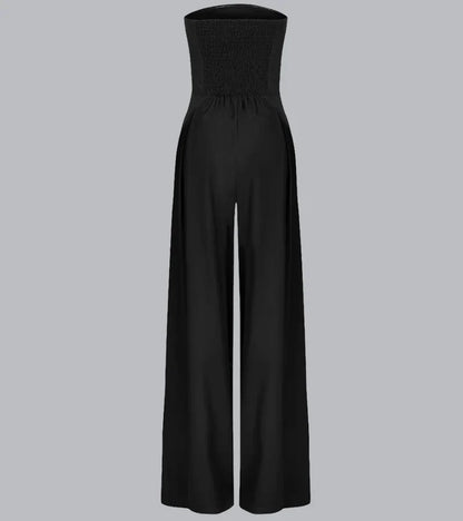 Lucy | Tuta smart casual senza maniche con pantaloni dritti